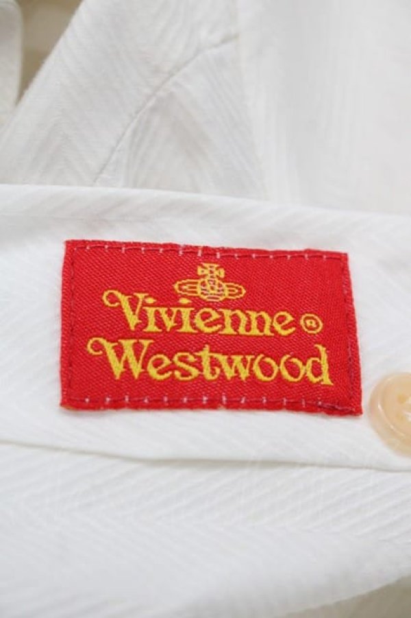 画像5: ヴィヴィアンウエストウッド 中古 / ミニカラーオーブ刺繍ブラウス 40 白  I-25-07-30-014-bl-HD-ZI (5)