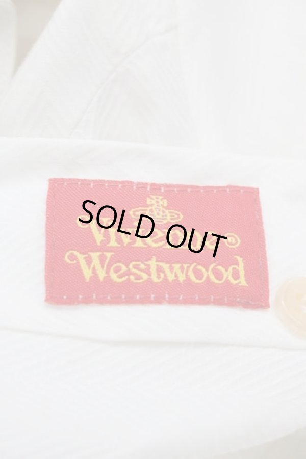 画像5: ヴィヴィアンウエストウッド 中古 / ミニカラーオーブ刺繍ブラウス 40 白  I-25-07-30-014-bl-HD-ZI (5)