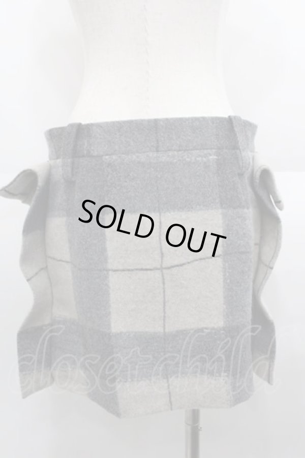 画像2: ヴィヴィアンウエストウッド 中古 / タータンチェック柄ウールスカート 02 ブラウン  I-25-08-30-022-sk-HD-ZI (2)