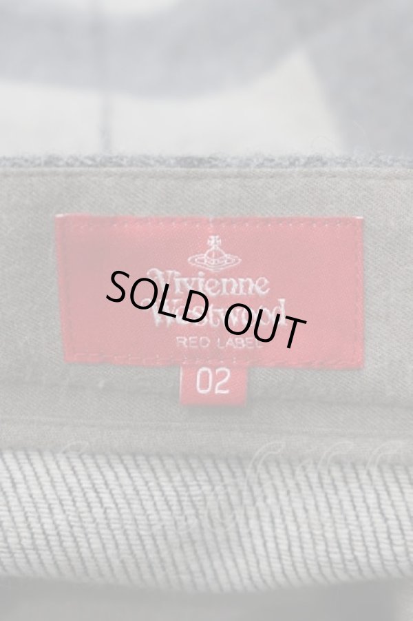 画像4: ヴィヴィアンウエストウッド 中古 / タータンチェック柄ウールスカート 02 ブラウン  I-25-08-30-022-sk-HD-ZI (4)