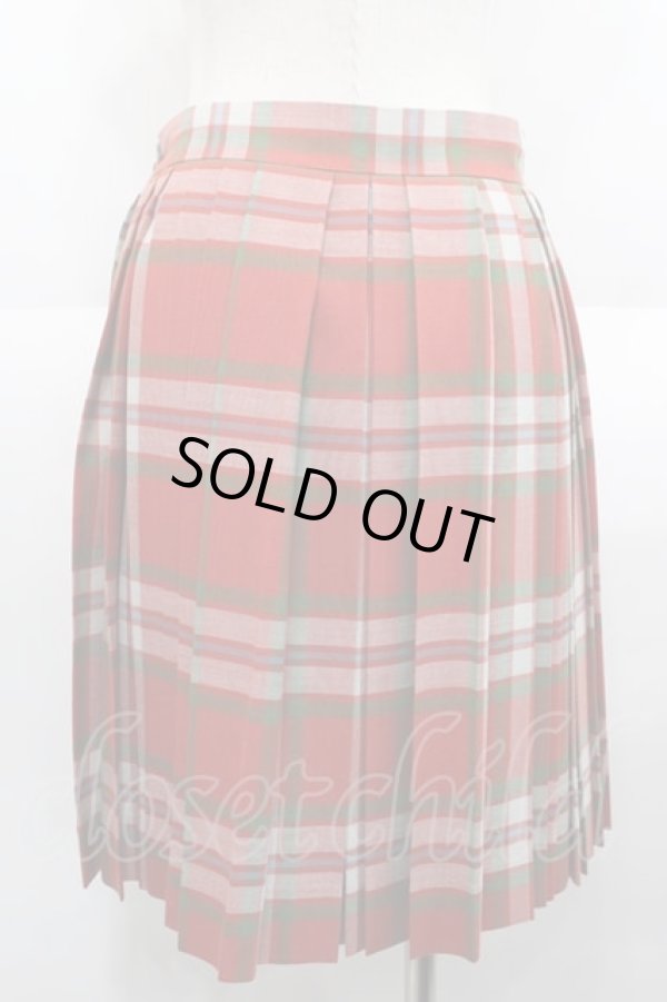 画像2: ヴィヴィアンウエストウッド 中古 / チェックプリーツスカート 1 オレンジチェック  I-25-08-30-023-sk-HD-ZI (2)