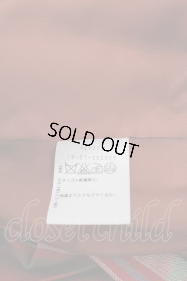 画像5: ヴィヴィアンウエストウッド 中古 / チェックプリーツスカート 1 オレンジチェック  I-25-08-30-023-sk-HD-ZI (5)