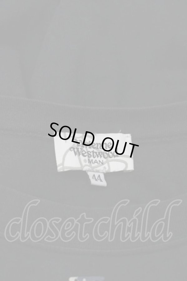 画像3: ヴィヴィアンウエストウッド MAN 中古 / VANITY リラックスTシャツ 44 黒  I-25-08-30-003-ts-HD-ZI (3)