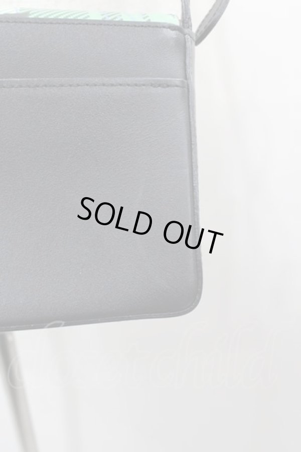 画像4: ヴィヴィアンウエストウッド 中古 / タータンチェックスプラッシュペイントショルダーバッグ  グリーンＸ黒  I-25-08-30-027-ba-HD-ZI (4)