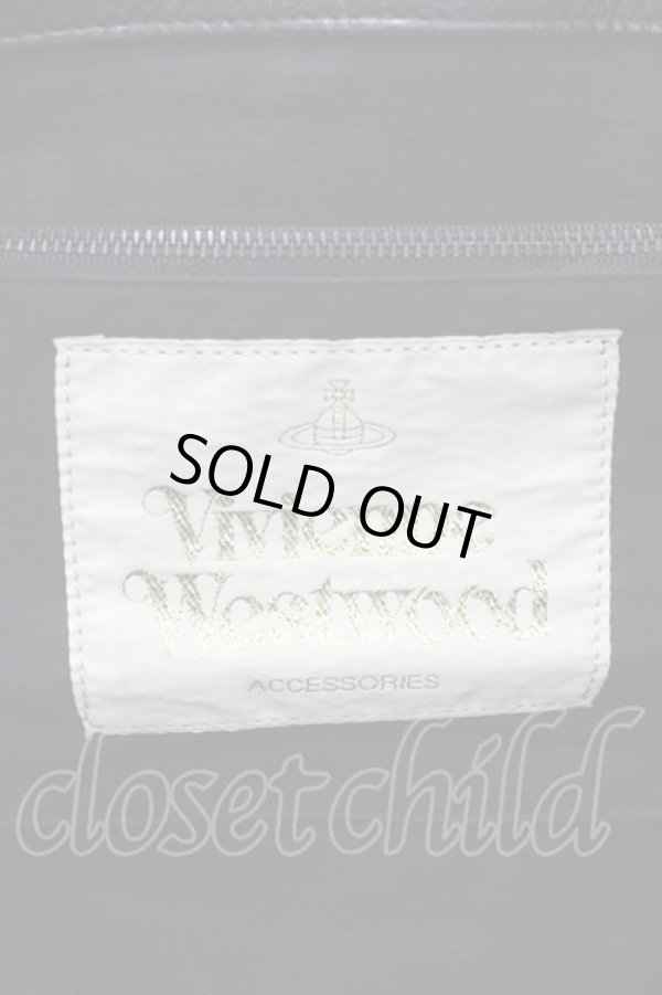 画像4: ヴィヴィアンウエストウッド 中古 / レザーオーブバッグ  黒  I-25-08-30-030-ba-HD-ZI (4)