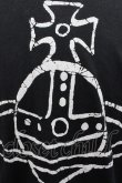 画像3: ヴィヴィアンウエストウッド 中古 / タイムマシーンORB リラックスTシャツ 46 黒Ｘ白  I-25-08-30-004-ts-HD-ZI (3)