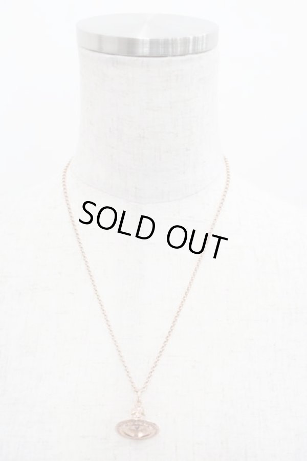 画像2: ヴィヴィアンウエストウッド 中古 / タイニーオーブネックレス  ピンクゴールド  I-25-08-30-037-nl-HD-ZI (2)