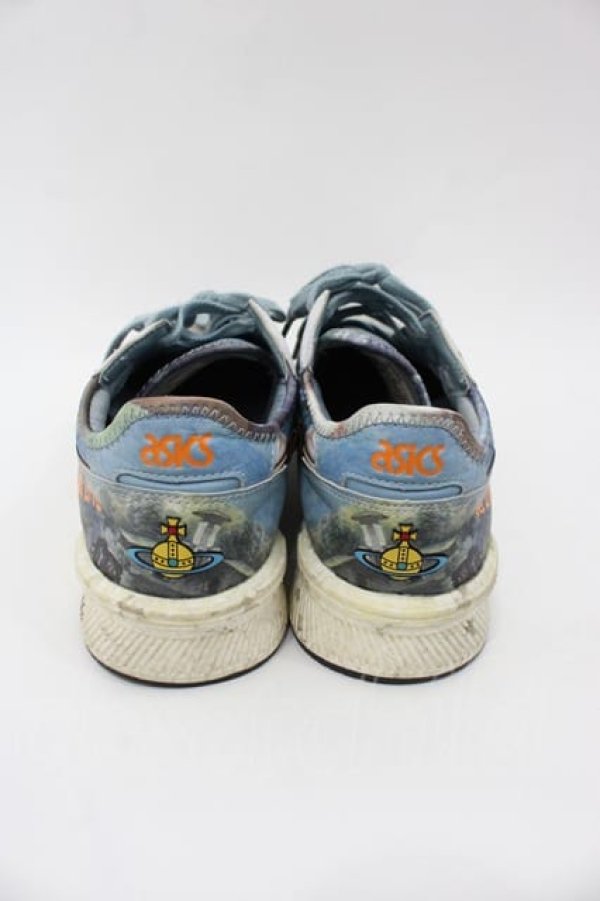 画像2: ヴィヴィアンウエストウッド 中古 / ヴィヴィアンウエストウッド × ASICS TIGERコラボスニーカー 26.5CM 青Ｘ白  I-25-08-30-049-sh-HD-ZI (2)