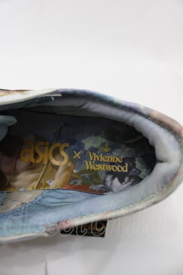 画像5: ヴィヴィアンウエストウッド 中古 / ヴィヴィアンウエストウッド × ASICS TIGERコラボスニーカー 26.5CM 青Ｘ白  I-25-08-30-049-sh-HD-ZI (5)