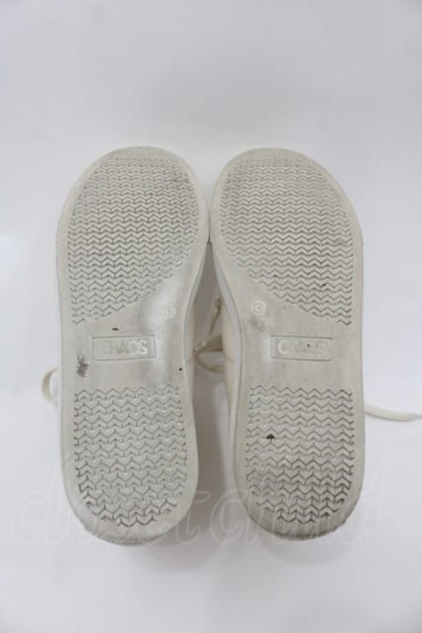 画像4: ヴィヴィアンウエストウッド 中古 / PLIMSOLL HIGH TOP CANVASスニーカー 42 アイボリー  I-25-08-30-050-sh-HD-ZI (4)