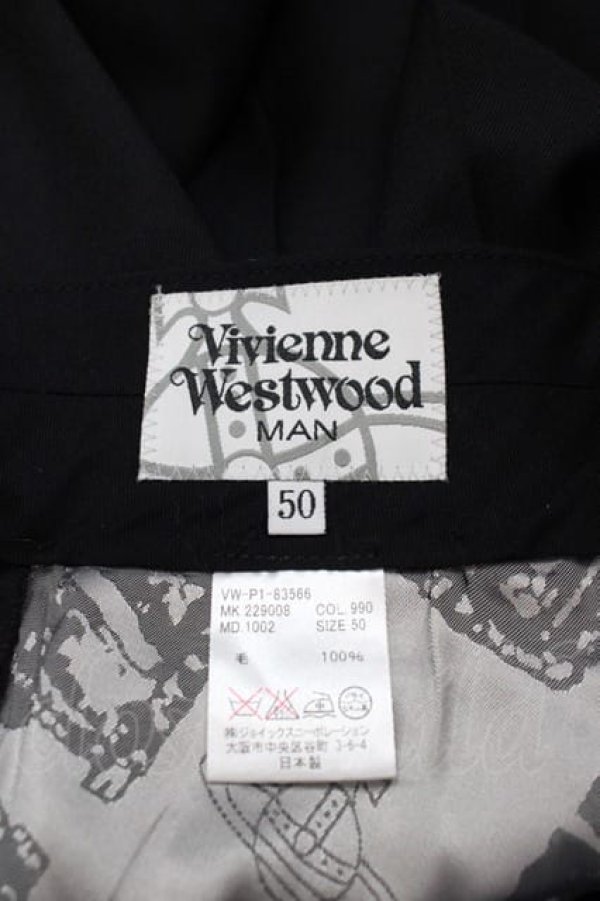 画像9: ヴィヴィアンウエストウッド MAN 中古 / サイドポケットジャケット&パンツセットアップ 50 黒  I-25-08-30-005-op-HD-ZI (9)