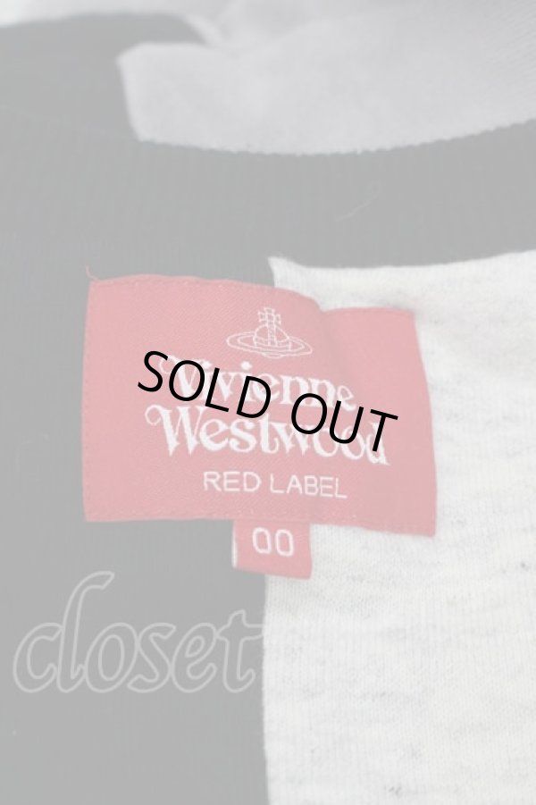 画像4: ヴィヴィアンウエストウッド 中古 / フェルトORBパッチプルオーバースウェット  黒Ｘ白Ｘボルドー  I-25-08-30-007-to-HD-ZI (4)