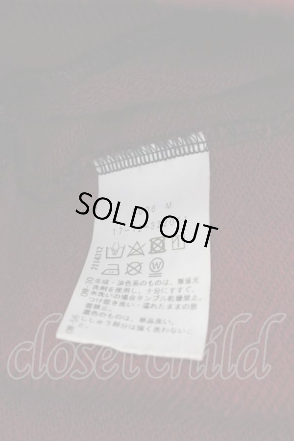 画像5: ヴィヴィアンウエストウッド 中古 / フェルトORBパッチプルオーバースウェット  黒Ｘ白Ｘボルドー  I-25-08-30-007-to-HD-ZI (5)