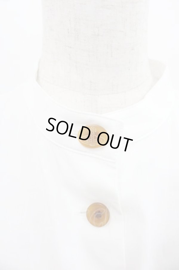 画像3: ヴィヴィアンウエストウッド 中古 / オーガニックブロードタックシェイプシャツ 00 白  I-25-08-30-009-bl-HD-ZI (3)