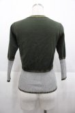 画像2: ヴィヴィアンウエストウッド 中古 / 単色オーブ刺繍ラメラインニットカーディガン 2 グリーンＸシルバー  I-25-08-30-010-to-HD-ZI (2)