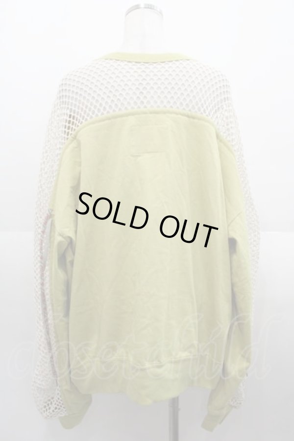 画像2: ヴィヴィアンウエストウッド 中古 / メッシュ切替単色オーブ刺 トップス 00 ライトグリーン  I-25-08-30-011-to-HD-ZI (2)