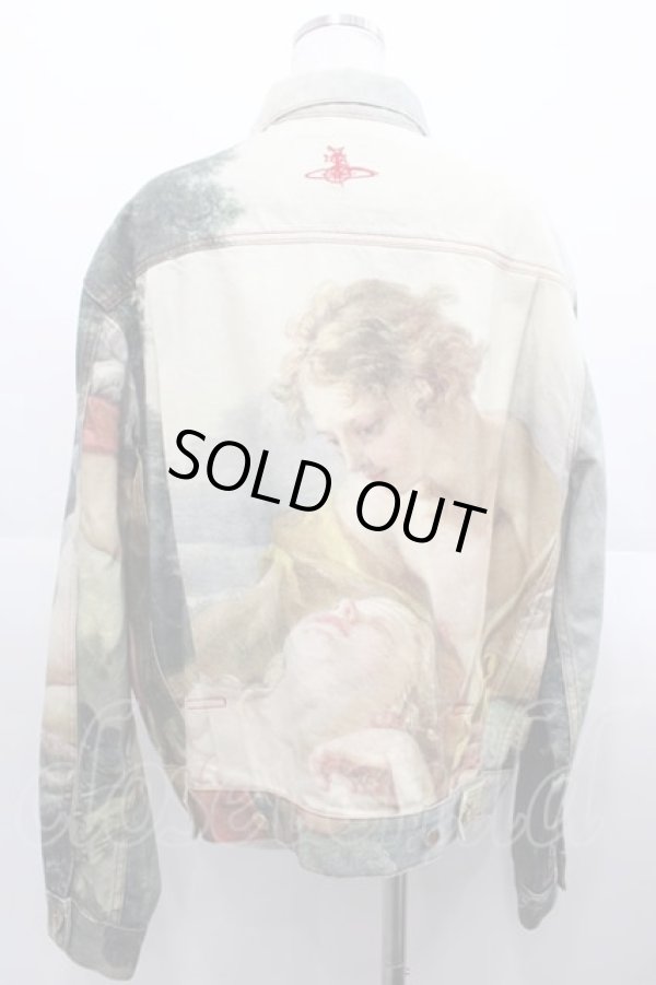 画像2: ヴィヴィアンウエストウッド 中古 / MARLENE デニムジャケット  グリーン  I-25-08-30-013-jc-HD-ZI (2)