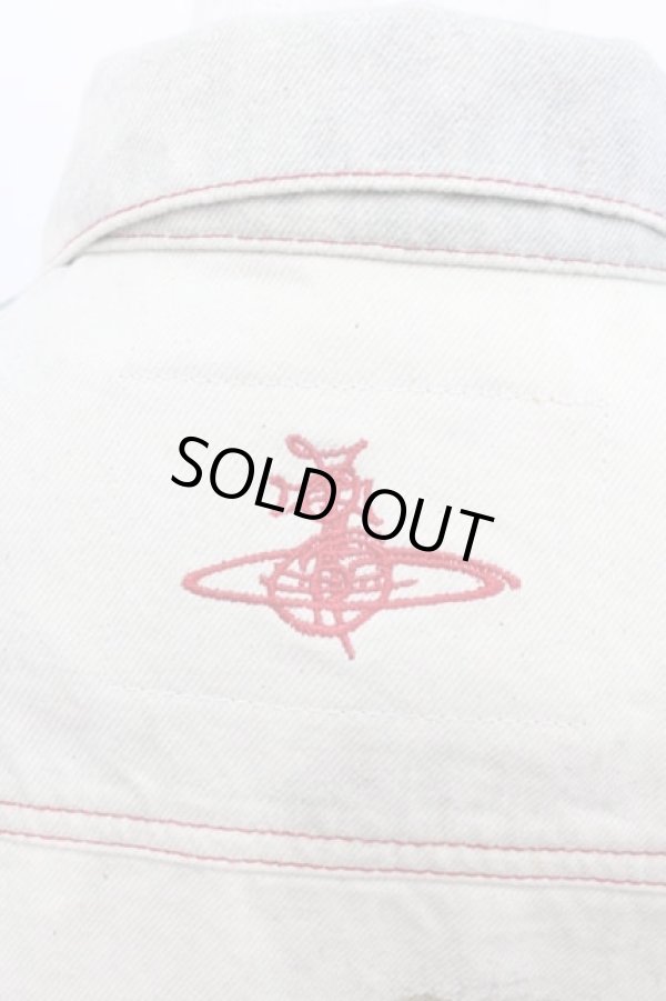 画像3: ヴィヴィアンウエストウッド 中古 / MARLENE デニムジャケット  グリーン  I-25-08-30-013-jc-HD-ZI (3)