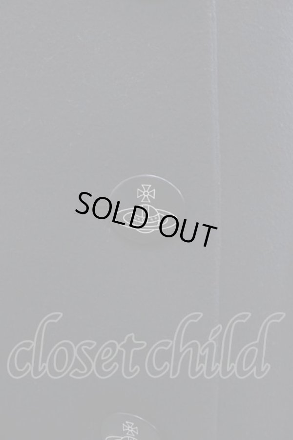 画像3: ヴィヴィアンウエストウッド 中古 / 3ツボタンロングコート 02 黒  I-25-08-30-015-co-HD-ZI (3)