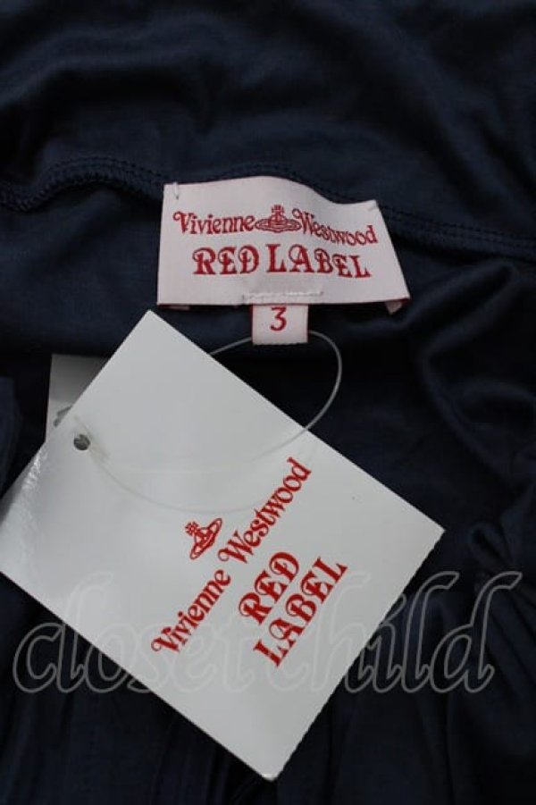 画像4: ヴィヴィアンウエストウッド 中古 / ウエスト切替単色オーブ刺繍ワンピース 03 ブルーグレー  I-25-08-30-019-op-HD-ZI (4)