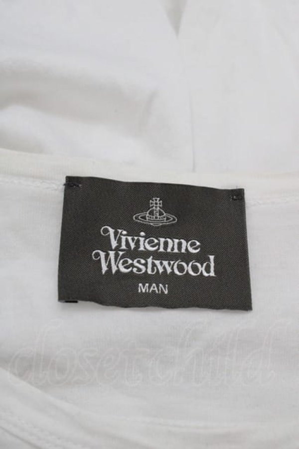 画像4: ヴィヴィアンウエストウッド MAN 中古 / BARBED WIRE ビッグTシャツ  ホワイト  I-25-09-17-002-ts-HD-ZI (4)