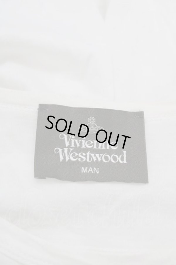 画像4: ヴィヴィアンウエストウッド MAN 中古 / BARBED WIRE ビッグTシャツ  ホワイト  I-25-09-17-002-ts-HD-ZI (4)