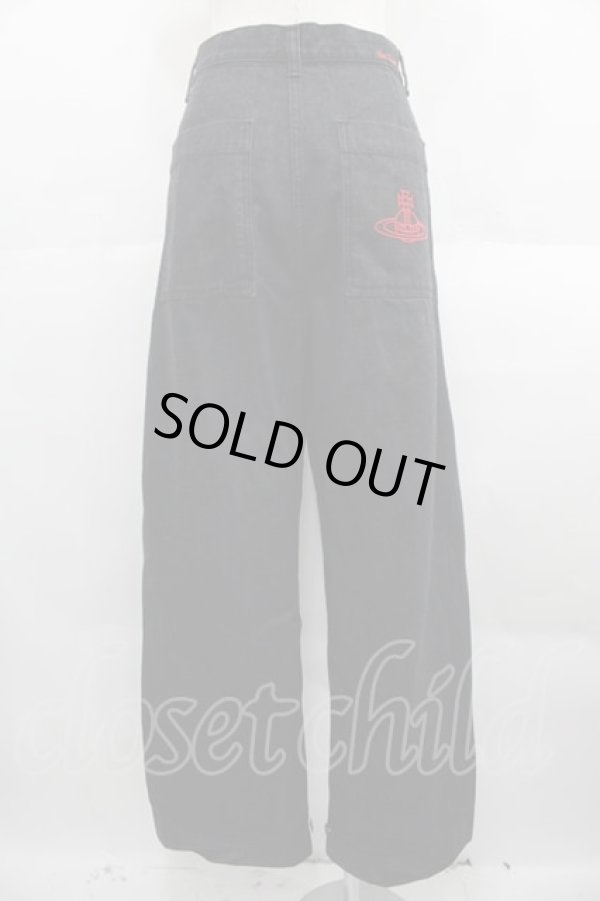 画像2: ヴィヴィアンウエストウッド 中古 / オーガニックデニムパンツ 01 黒デニム  I-25-09-17-027-pa-HD-ZI (2)