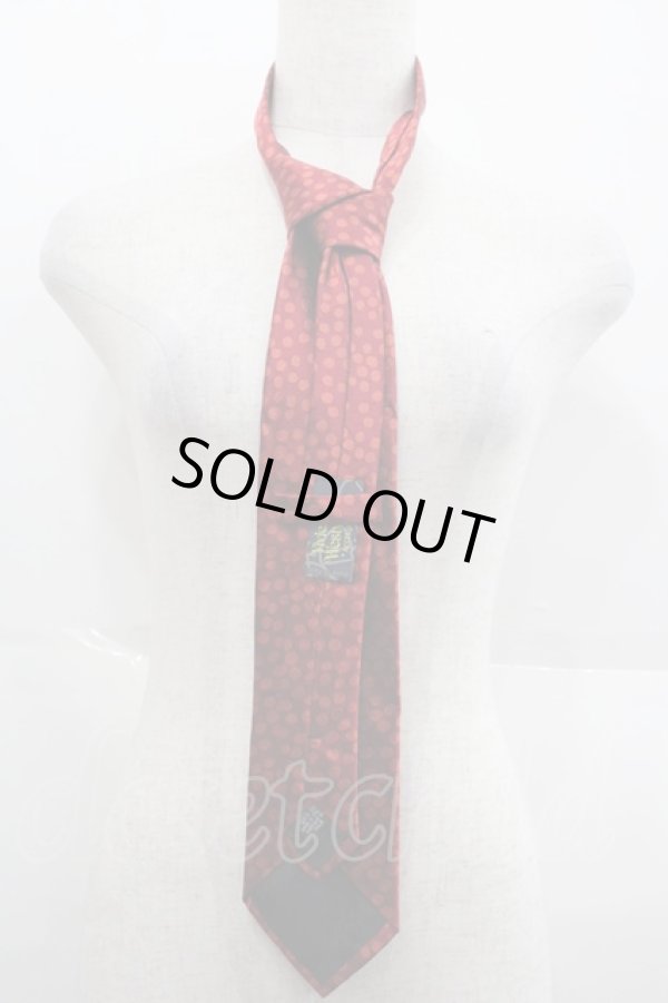 画像2: ヴィヴィアンウエストウッド MAN 中古 / ドットネクタイ  赤  I-25-09-17-030-gd-HD-ZI (2)