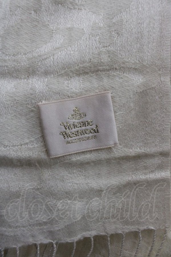 画像3: ヴィヴィアンウエストウッド 中古 / ストール  アイボリー  I-25-09-17-034-gd-HD-ZI (3)