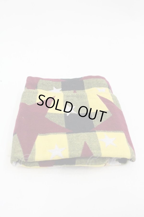 画像2: ヴィヴィアンウエストウッド 中古 / スターチェックハンカチ  イエローX黒  I-25-09-17-047-gd-HD-ZI (2)