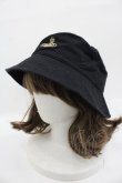 画像3: ヴィヴィアンウエストウッド 中古 / 刺繍バケットハット  黒Ｘゴールド  I-25-09-17-051-ha-HD-ZI (3)
