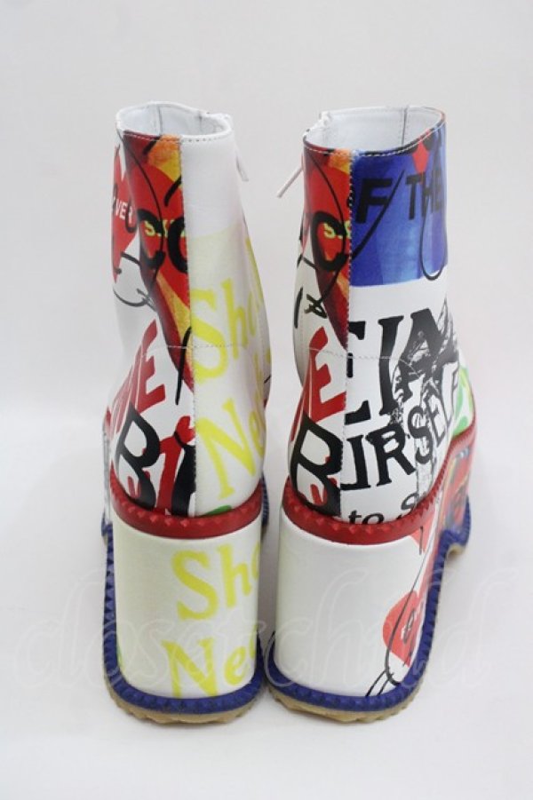 画像2: ヴィヴィアンウエストウッド 中古 / SLADE BOOT  白  I-25-09-17-054-sh-HD-ZI (2)