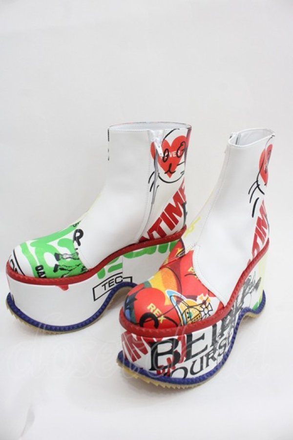 画像3: ヴィヴィアンウエストウッド 中古 / SLADE BOOT  白  I-25-09-17-054-sh-HD-ZI (3)