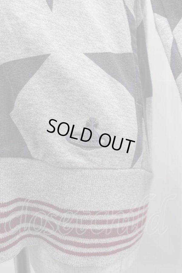 画像3: ヴィヴィアンウエストウッド 中古 / スター柄ジップアップ  グレー  I-25-09-17-006-to-HD-ZI (3)