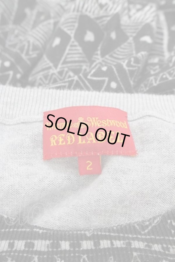 画像3: ヴィヴィアンウエストウッド 中古 / 総柄ロングカットソー 2 黒X白  I-25-09-17-007-to-HD-ZI (3)