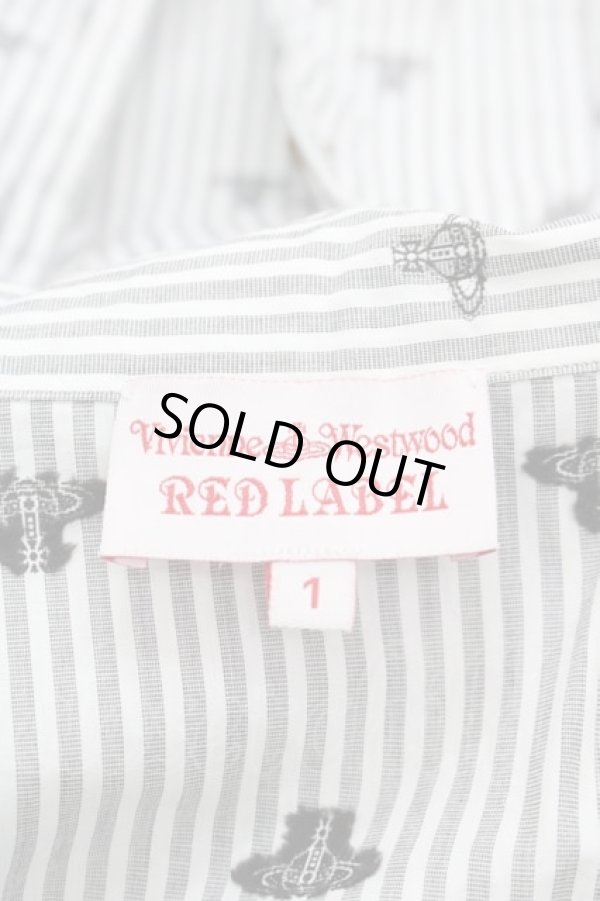 画像3: ヴィヴィアンウエストウッド 中古 / オーブストライプボウタイシャツ 1 グレーストライプ  I-25-09-17-008-bl-HD-ZI (3)