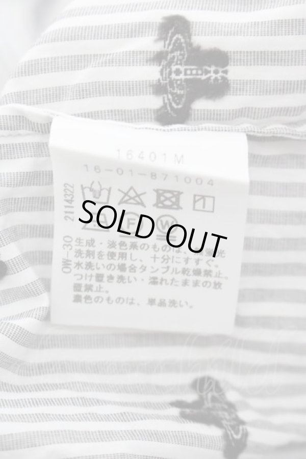 画像4: ヴィヴィアンウエストウッド 中古 / オーブストライプボウタイシャツ 1 グレーストライプ  I-25-09-17-008-bl-HD-ZI (4)