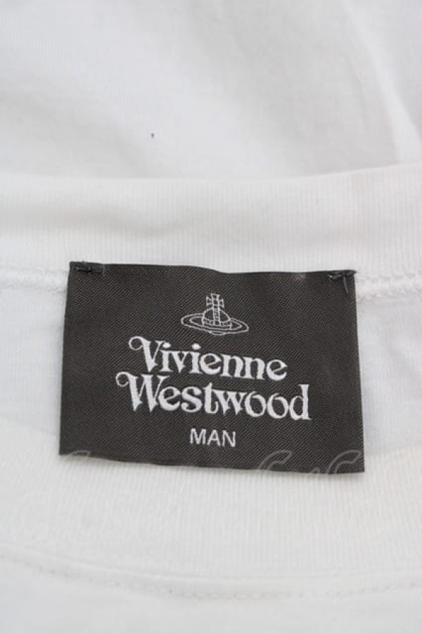 画像5: ヴィヴィアンウエストウッド MAN 中古 / 単色オーブ刺 半袖Tシャツ  ホワイト  I-25-09-17-001-ts-HD-ZI (5)