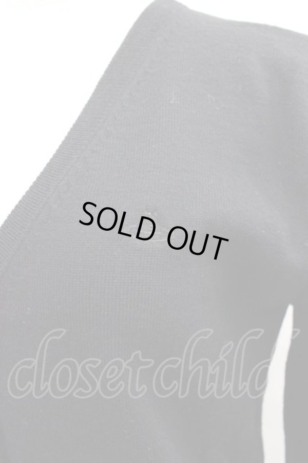 画像3: ヴィヴィアンウエストウッド 中古 / 単色オーブ刺 Vネックカーディガン 3 ブラック  I-25-09-17-011-to-HD-ZI (3)