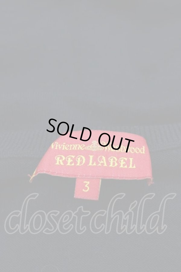 画像5: ヴィヴィアンウエストウッド 中古 / 単色オーブ刺 Vネックカーディガン 3 ブラック  I-25-09-17-011-to-HD-ZI (5)