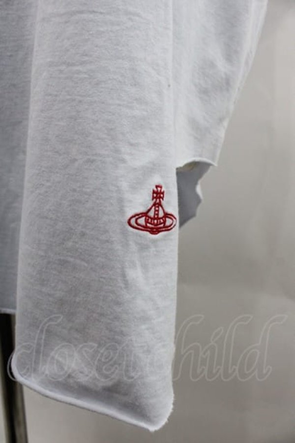 画像3: ヴィヴィアンウエストウッド 中古 / オーガニック天笠ペインティングバニーラウンドヘムTシャツ 00 サックス  I-25-09-17-013-to-HD-ZI (3)