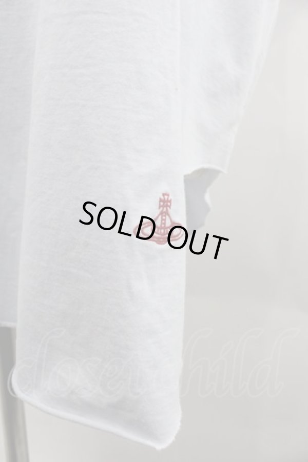 画像3: ヴィヴィアンウエストウッド 中古 / オーガニック天笠ペインティングバニーラウンドヘムTシャツ 00 サックス  I-25-09-17-013-to-HD-ZH (3)