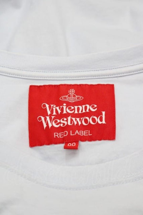 画像5: ヴィヴィアンウエストウッド 中古 / オーガニック天笠ペインティングバニーラウンドヘムTシャツ 00 サックス  I-25-09-17-013-to-HD-ZI (5)