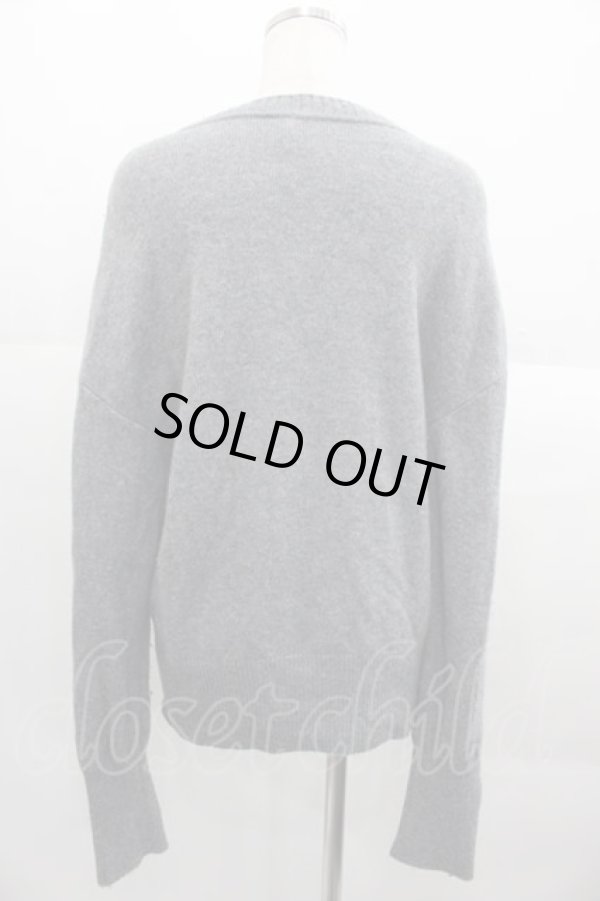 画像2: ヴィヴィアンウエストウッド 中古 / ハートフリルニットトップス 00 グレー  I-25-09-17-014-to-HD-ZI (2)