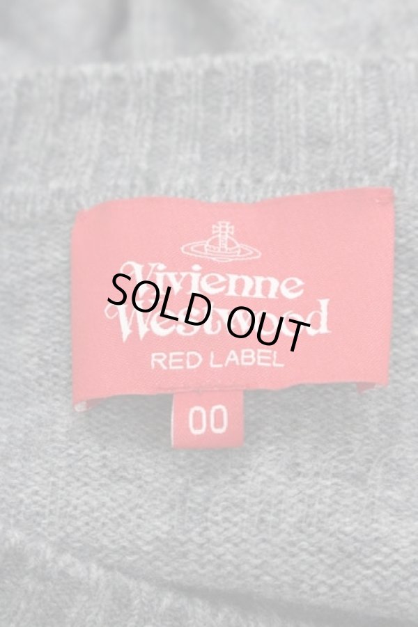 画像4: ヴィヴィアンウエストウッド 中古 / ハートフリルニットトップス 00 グレー  I-25-09-17-014-to-HD-ZI (4)