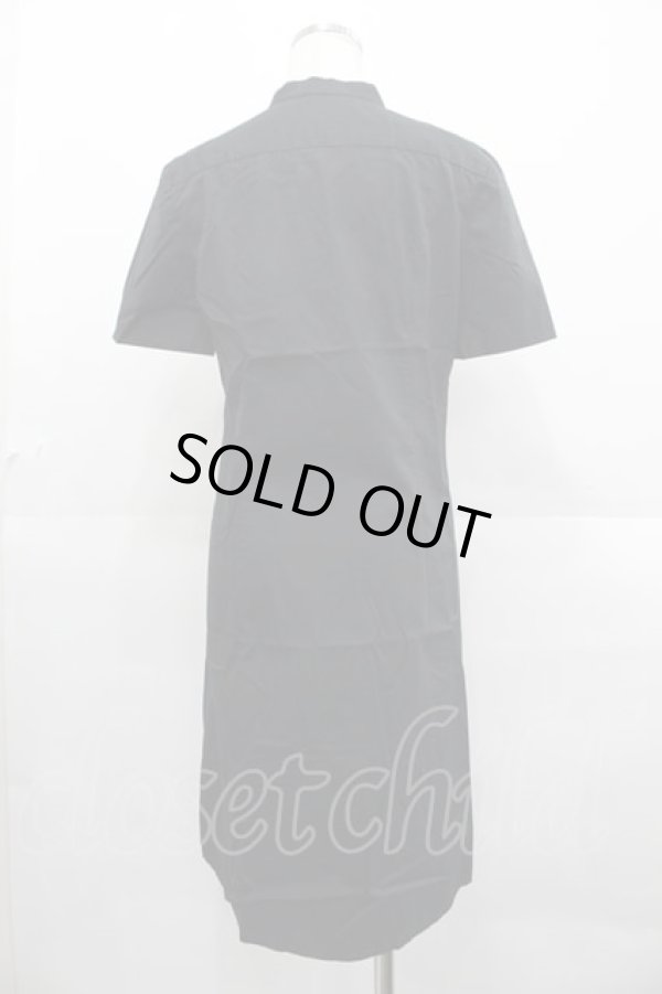 画像2: ヴィヴィアンウエストウッド 中古 / ハートフリル半袖シャツワンピース 2 ブラック  I-25-09-17-018-op-HD-ZI (2)