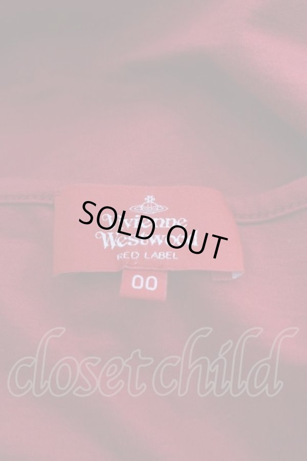 画像8: ヴィヴィアンウエストウッド 中古 / オーブメッシュ半袖ワンピース 00 黒Ｘ白Ｘ赤  I-25-10-22-019-op-HD-ZI (8)