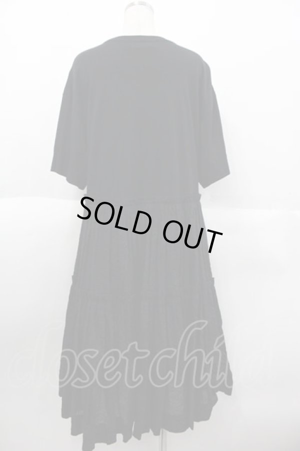 画像2: ヴィヴィアンウエストウッド 中古 / ブロッキング ティアードワンピース 00 黒  I-25-10-22-020-op-HD-ZI (2)