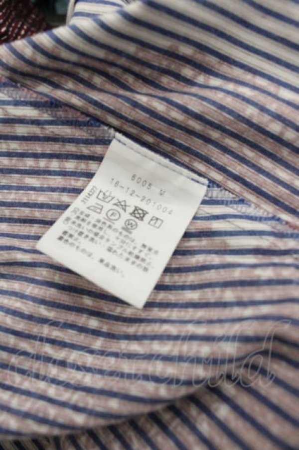 画像4: ヴィヴィアンウエストウッド 中古 / レースストライプスカート 00 青Ｘボルドー  I-25-10-22-023-sk-HD-ZI (4)