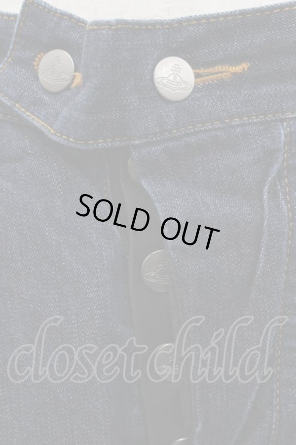 画像4: ヴィヴィアンウエストウッド MAN 中古 / 裾スポット柄デニムパンツ 44 デニム  I-25-10-22-003-pa-HD-ZI (4)